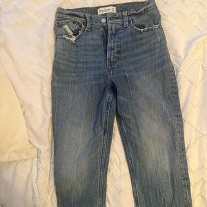 Abercrombie high rise mom jeans